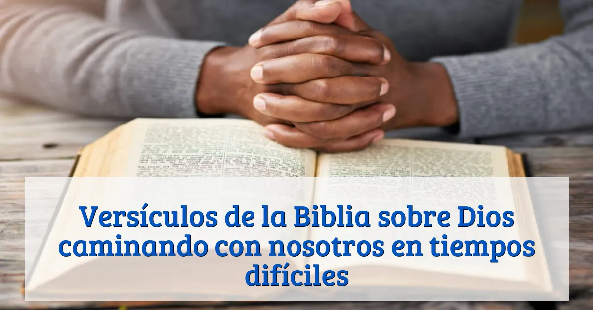 Versículos de la Biblia sobre Dios caminando con nosotros en tiempos difíciles
