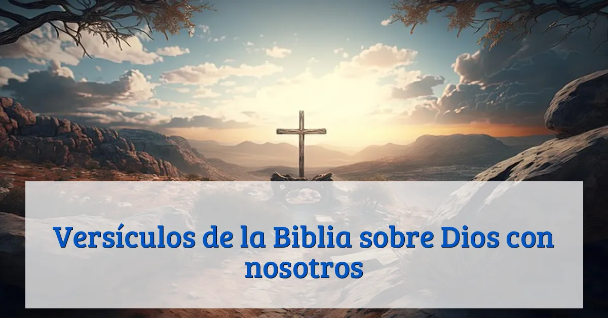 Versículos de la Biblia sobre Dios con nosotros