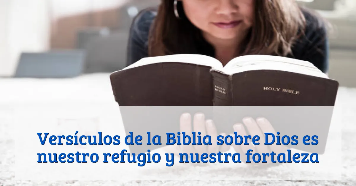 Versículos de la Biblia sobre Dios es nuestro refugio y nuestra fortaleza