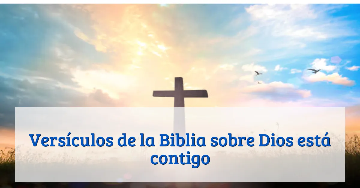 Versículos de la Biblia sobre Dios está contigo