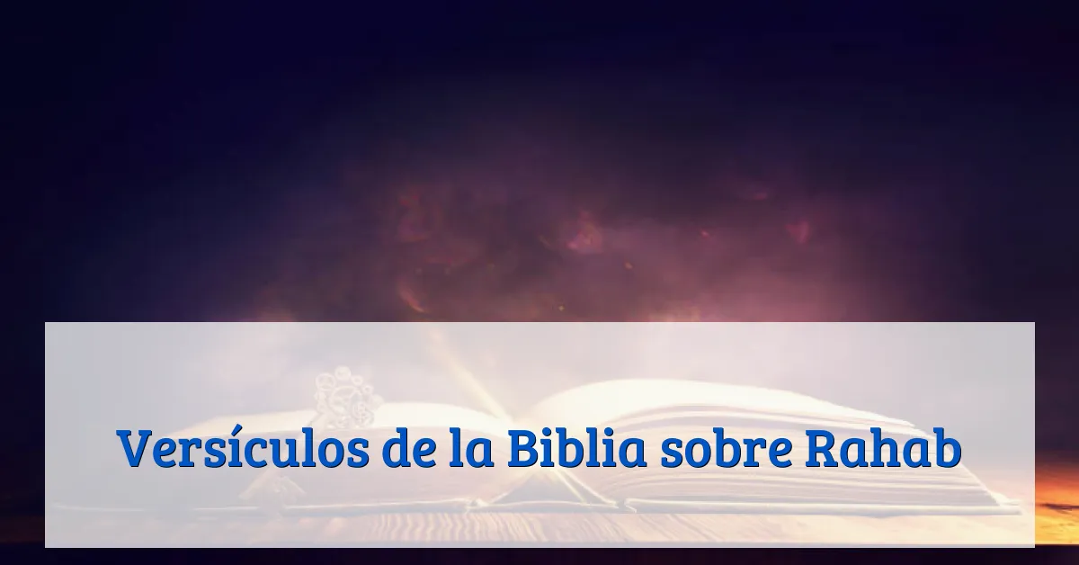 Versículos de la Biblia sobre Rahab