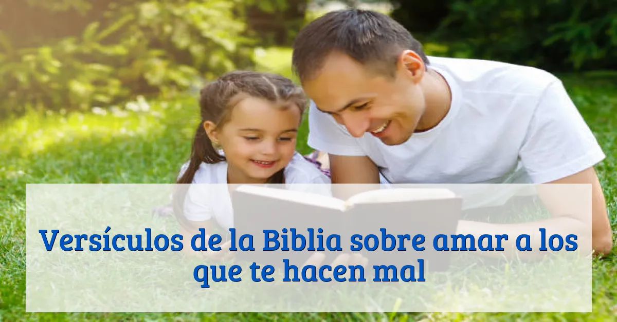 Versículos de la Biblia sobre amar a los que te hacen mal