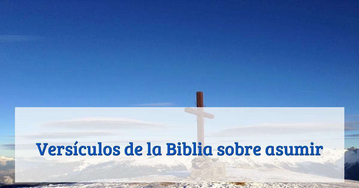 Versículos de la Biblia sobre asumir