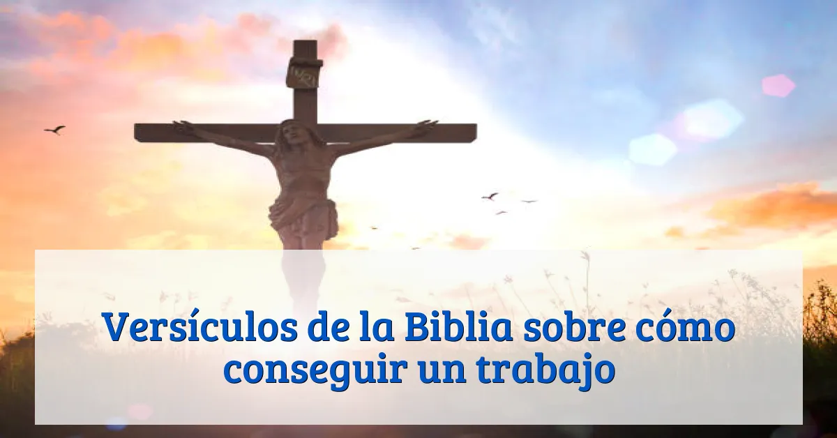 Versículos de la Biblia sobre cómo conseguir un trabajo