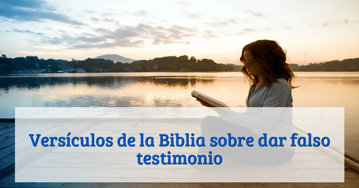 Versículos de la Biblia sobre dar falso testimonio