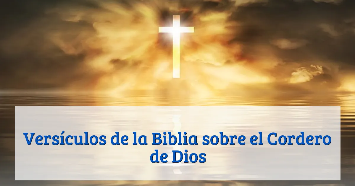 Versículos de la Biblia sobre el Cordero de Dios