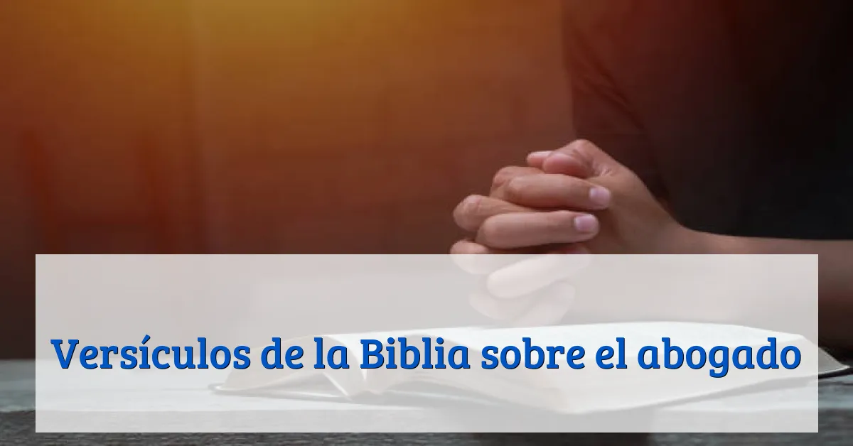 Versículos de la Biblia sobre el abogado