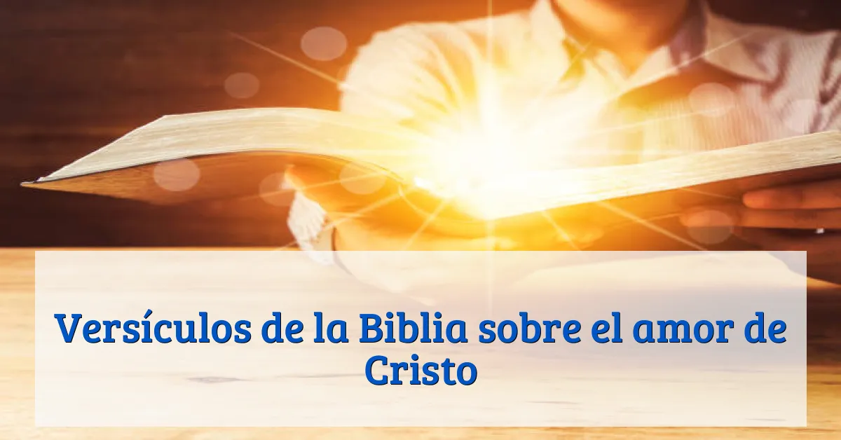 Versículos de la Biblia sobre el amor de Cristo