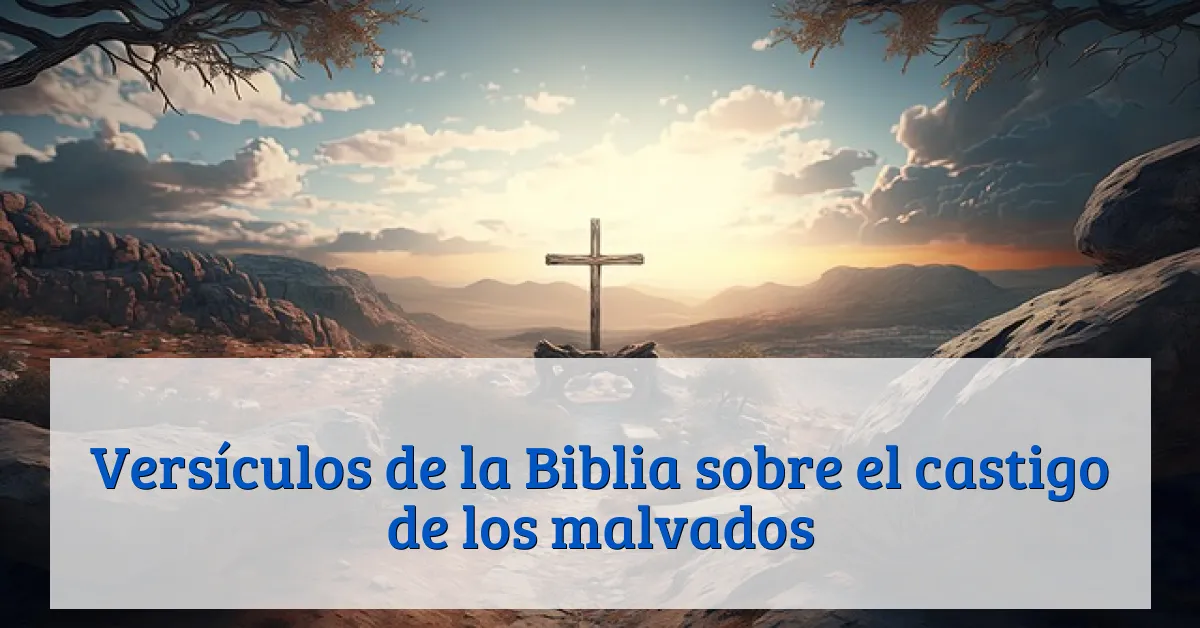 Versículos de la Biblia sobre el castigo de los malvados
