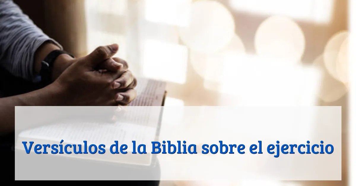 Versículos de la Biblia sobre el ejercicio