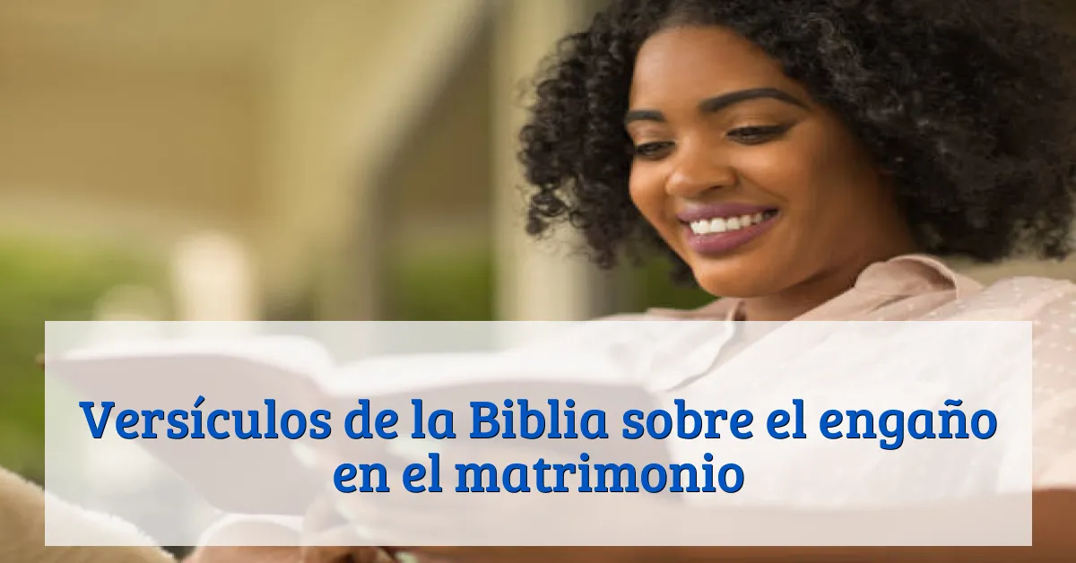 Versículos de la Biblia sobre el engaño en el matrimonio