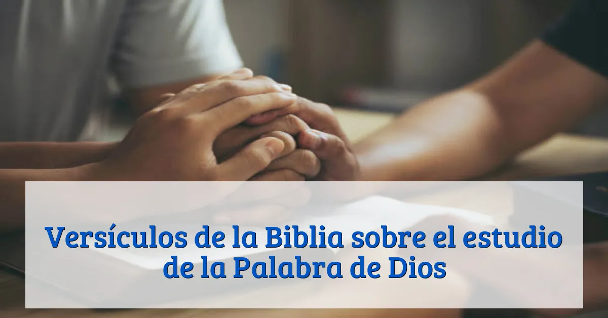 Versículos de la Biblia sobre el estudio de la Palabra de Dios