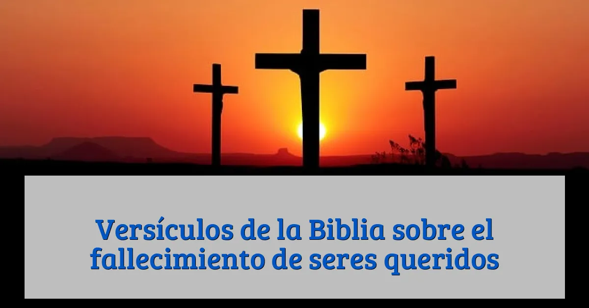 Versículos de la Biblia sobre el fallecimiento de seres queridos