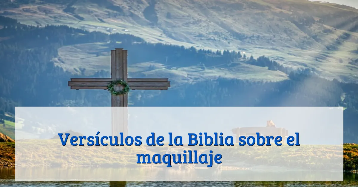 Versículos de la Biblia sobre el maquillaje