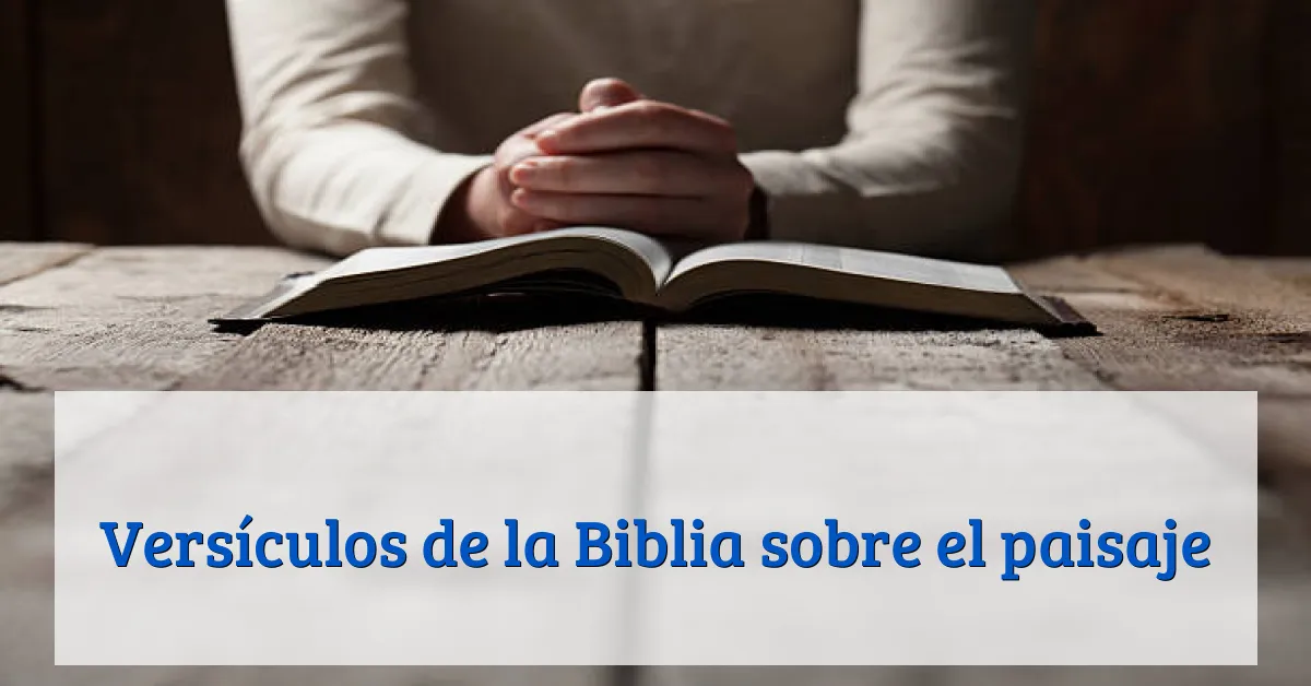 Versículos de la Biblia sobre el paisaje