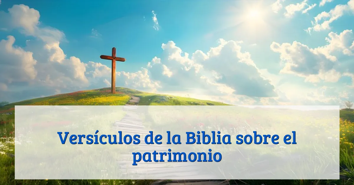 Versículos de la Biblia sobre el patrimonio