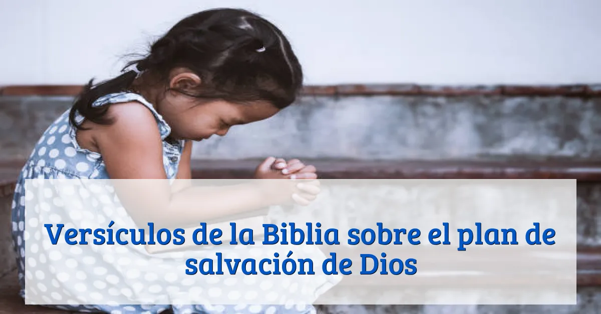 Versículos de la Biblia sobre el plan de salvación de Dios