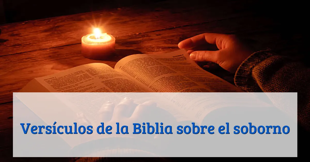 Versículos de la Biblia sobre el soborno