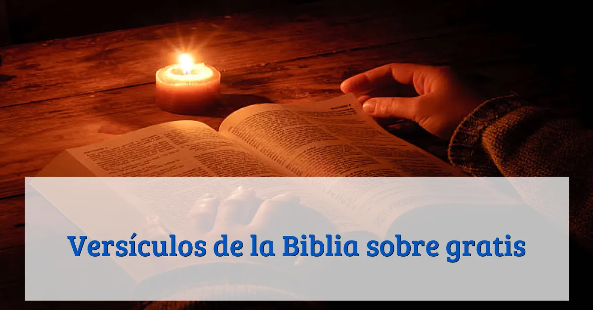 Versículos de la Biblia sobre gratis