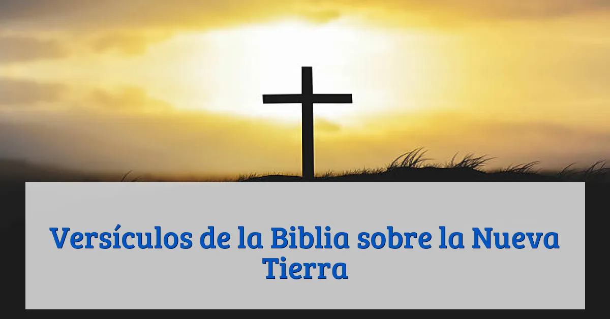 Versículos de la Biblia sobre la Nueva Tierra