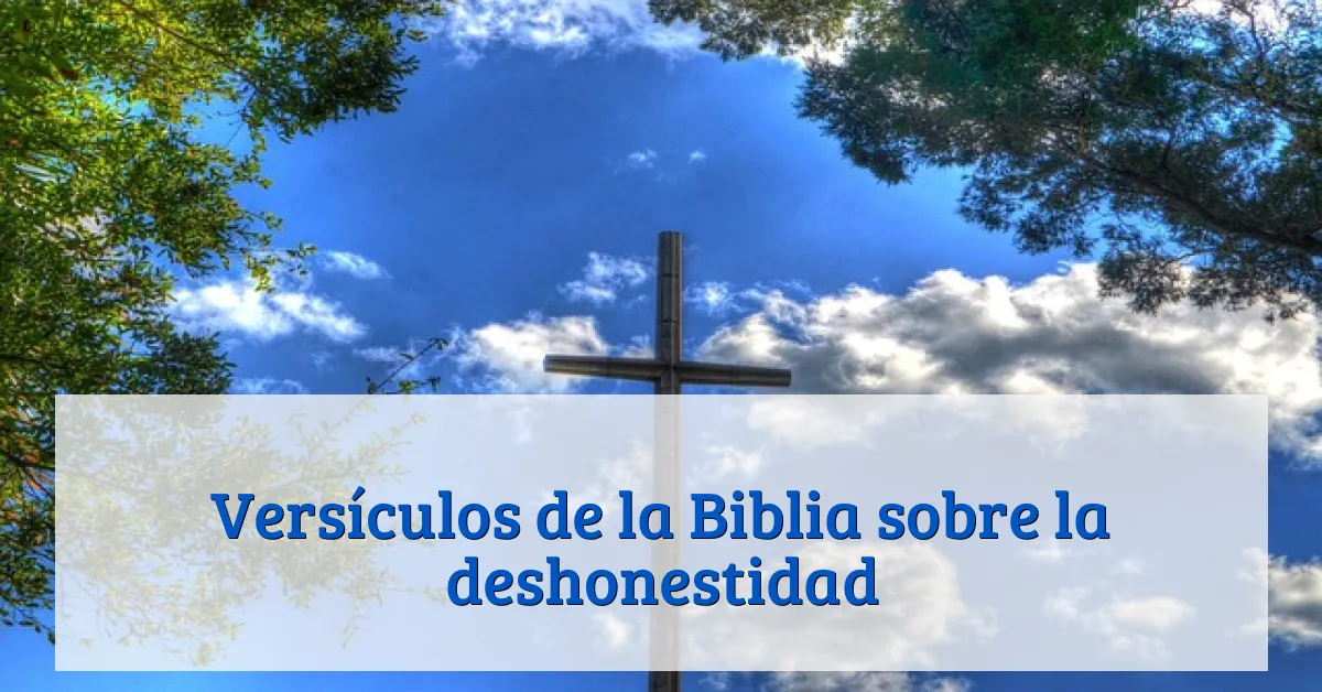 Versículos de la Biblia sobre la deshonestidad