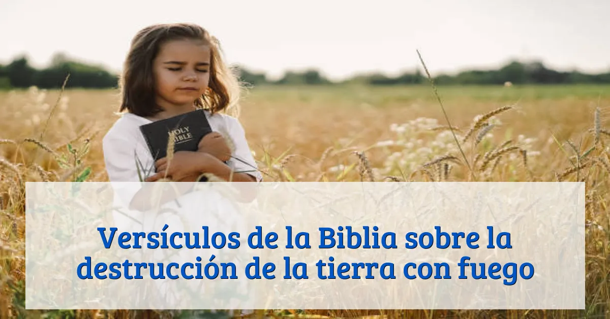 Versículos de la Biblia sobre la destrucción de la tierra con fuego