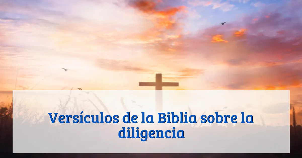 Versículos de la Biblia sobre la diligencia