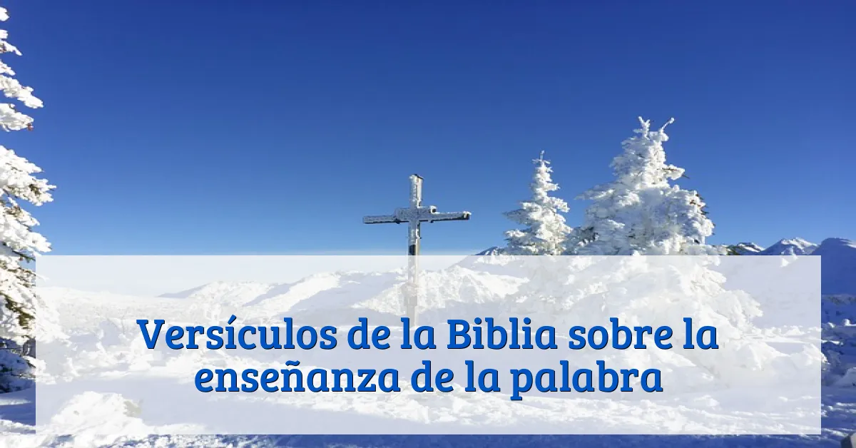 Versículos de la Biblia sobre la enseñanza de la palabra