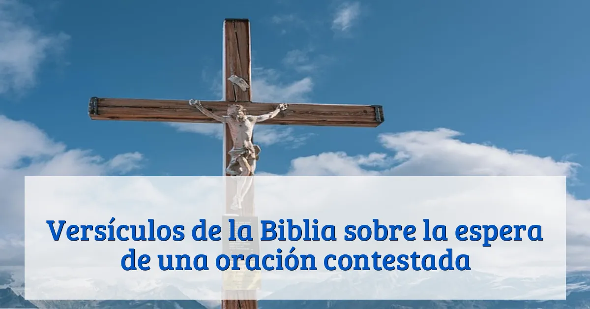 Versículos de la Biblia sobre la espera de una oración contestada