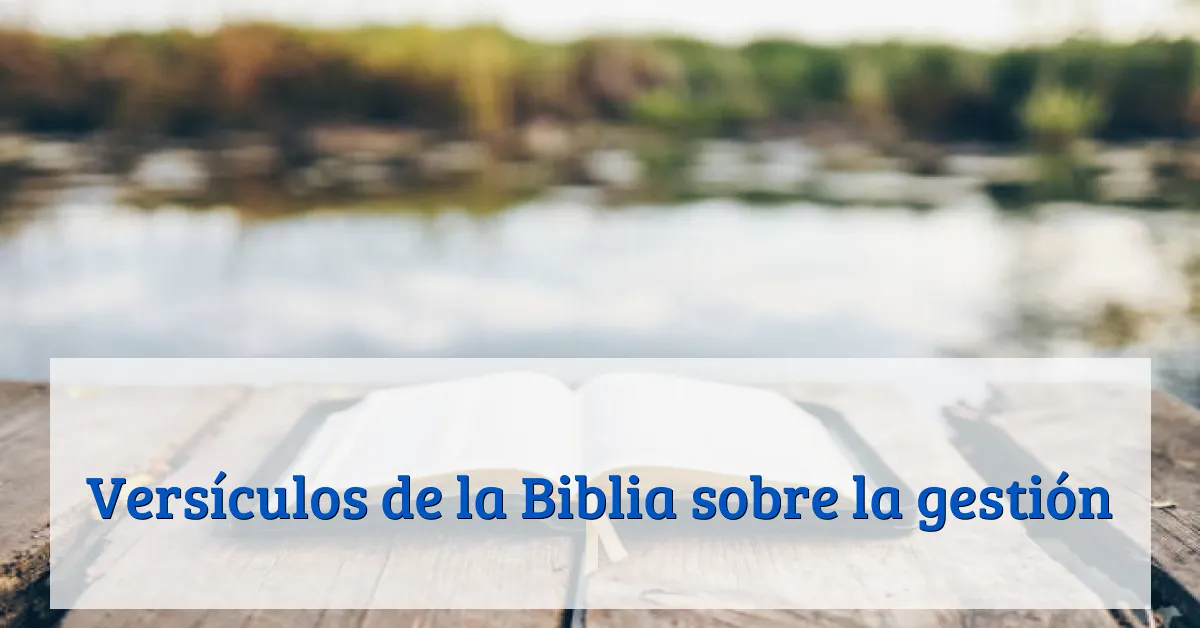 Versículos de la Biblia sobre la gestión