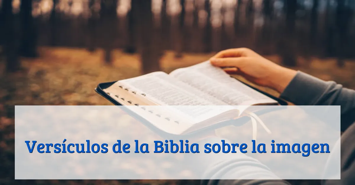 Versículos de la Biblia sobre la imagen