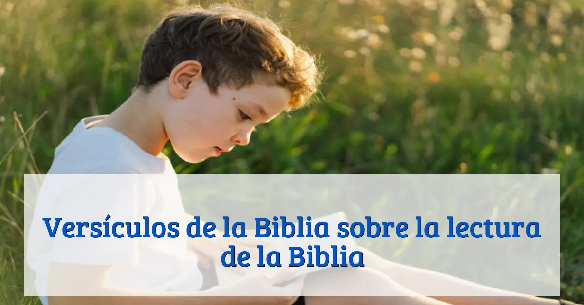 Versículos de la Biblia sobre la lectura de la Biblia