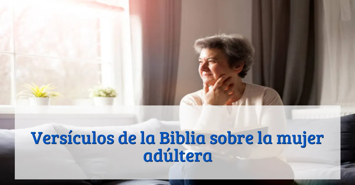 Versículos de la Biblia sobre la mujer adúltera
