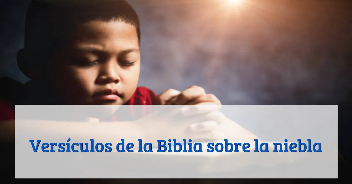 Versículos de la Biblia sobre la niebla