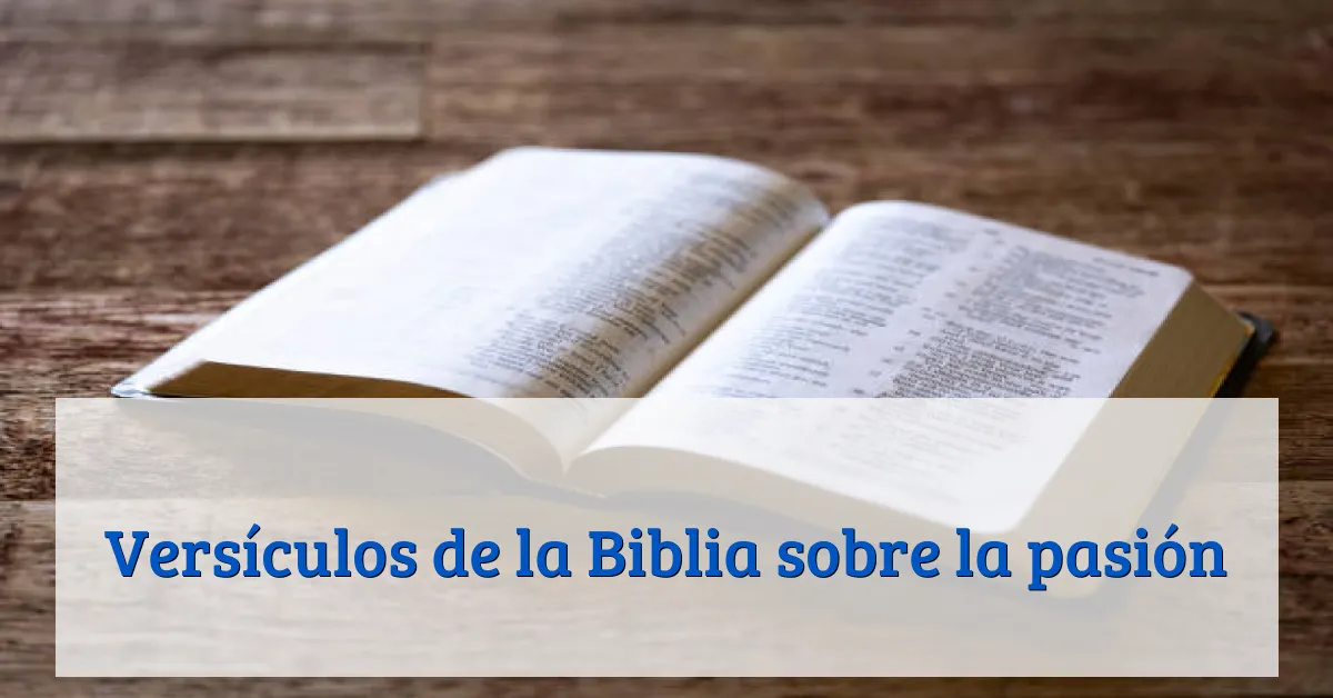 Versículos de la Biblia sobre la pasión