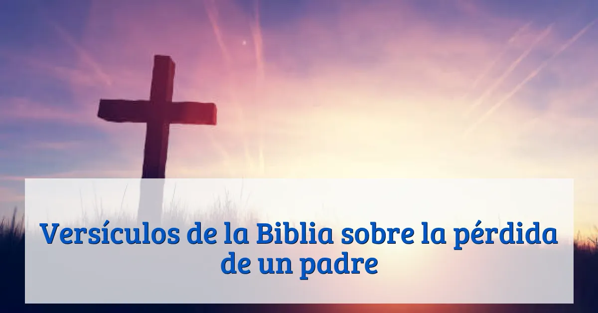 Versículos de la Biblia sobre la pérdida de un padre