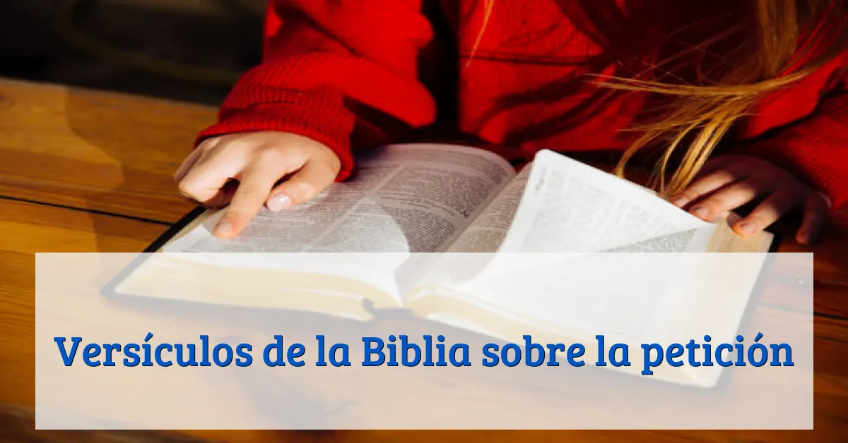 Versículos de la Biblia sobre la petición