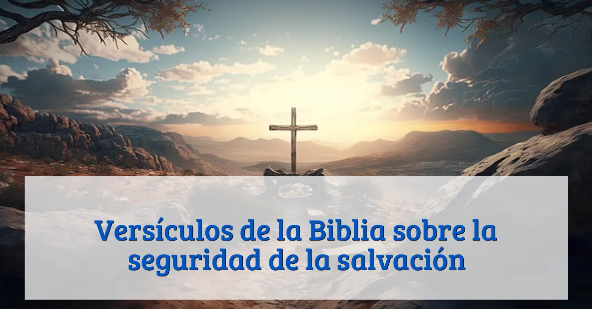 Versículos de la Biblia sobre la seguridad de la salvación