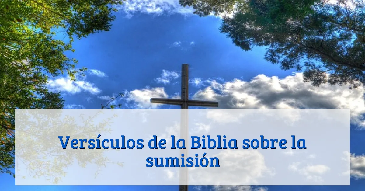Versículos de la Biblia sobre la sumisión