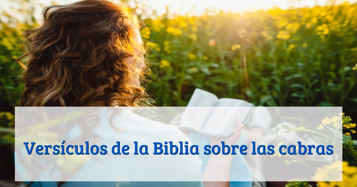 Versículos de la Biblia sobre las cabras