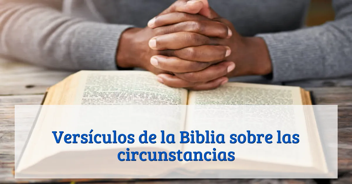 Versículos de la Biblia sobre las circunstancias