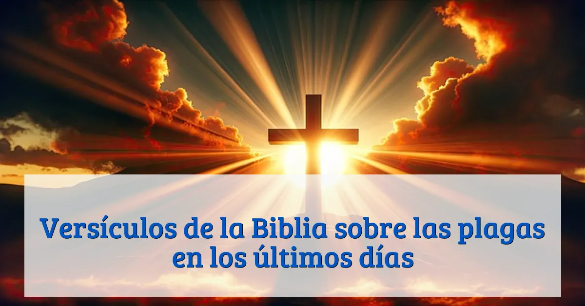 Versículos de la Biblia sobre las plagas en los últimos días