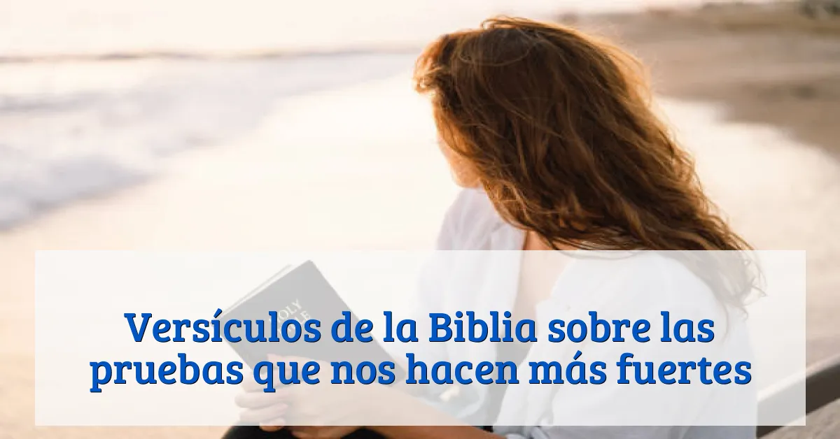 Versículos de la Biblia sobre las pruebas que nos hacen más fuertes