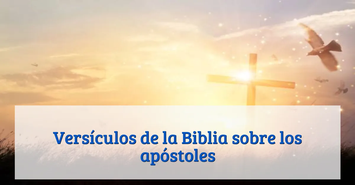Versículos de la Biblia sobre los apóstoles