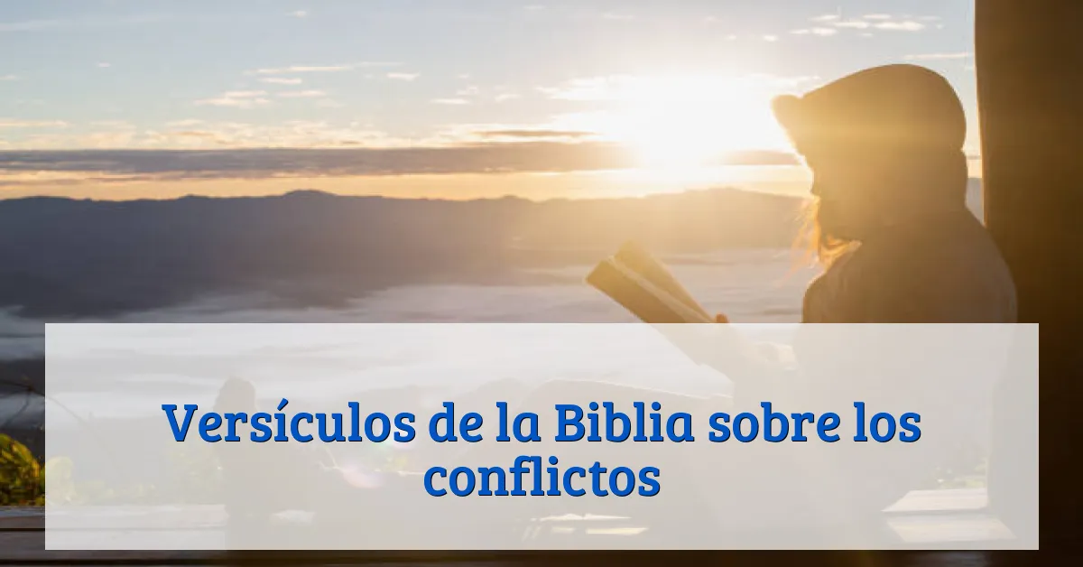 Versículos de la Biblia sobre los conflictos