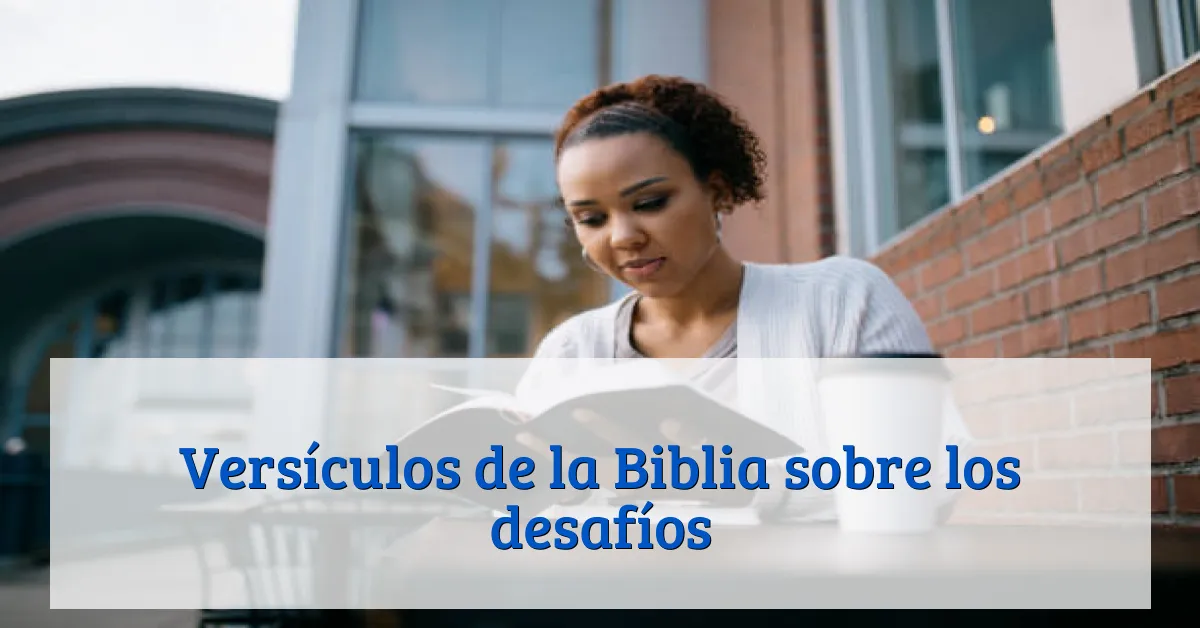 Versículos de la Biblia sobre los desafíos