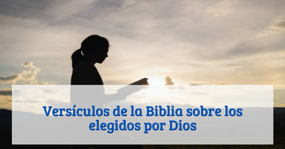 Versículos de la Biblia sobre los elegidos por Dios