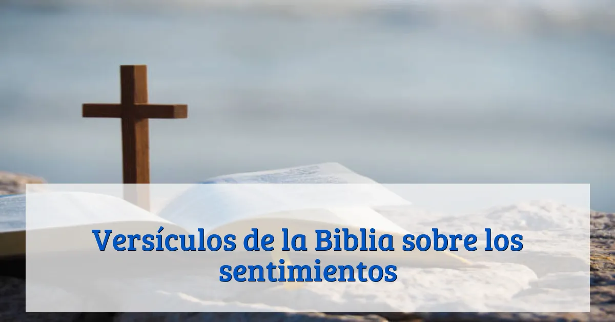 Versículos de la Biblia sobre los sentimientos