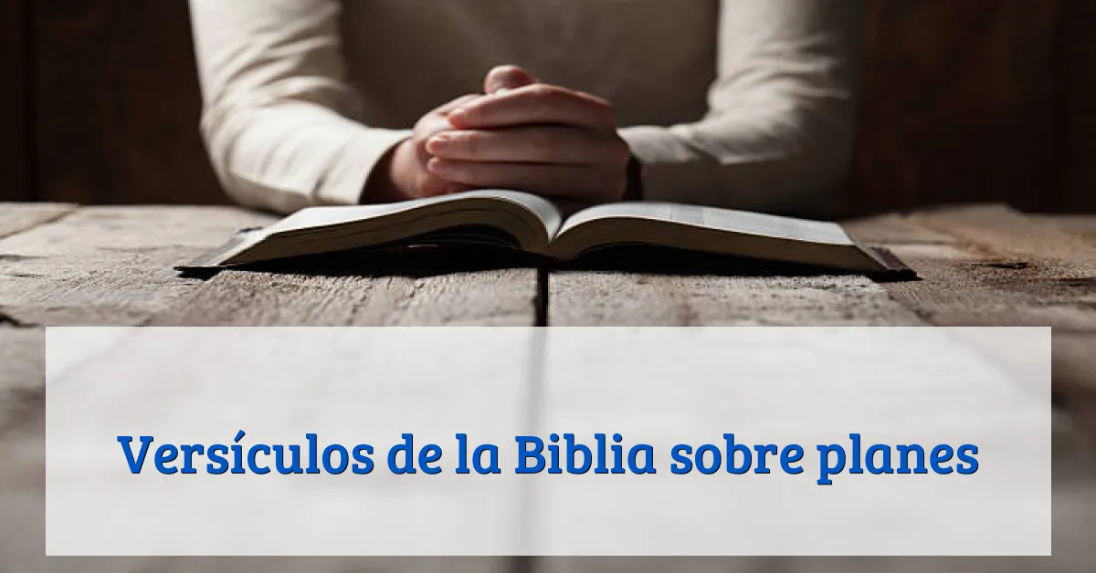 Versículos de la Biblia sobre planes