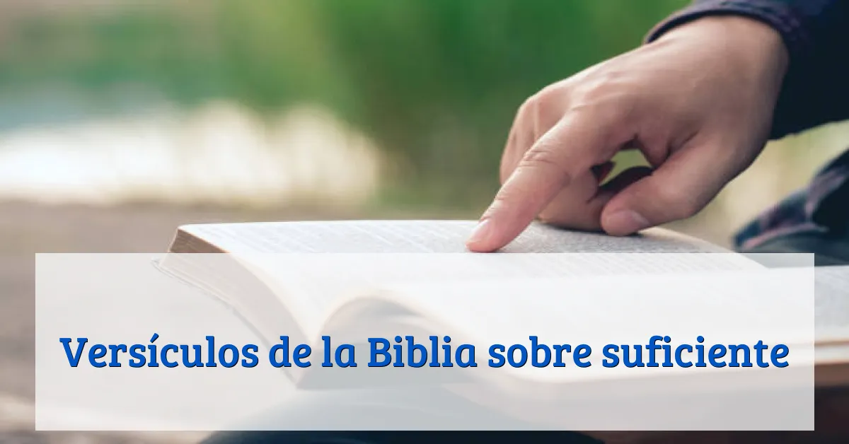 Versículos de la Biblia sobre suficiente